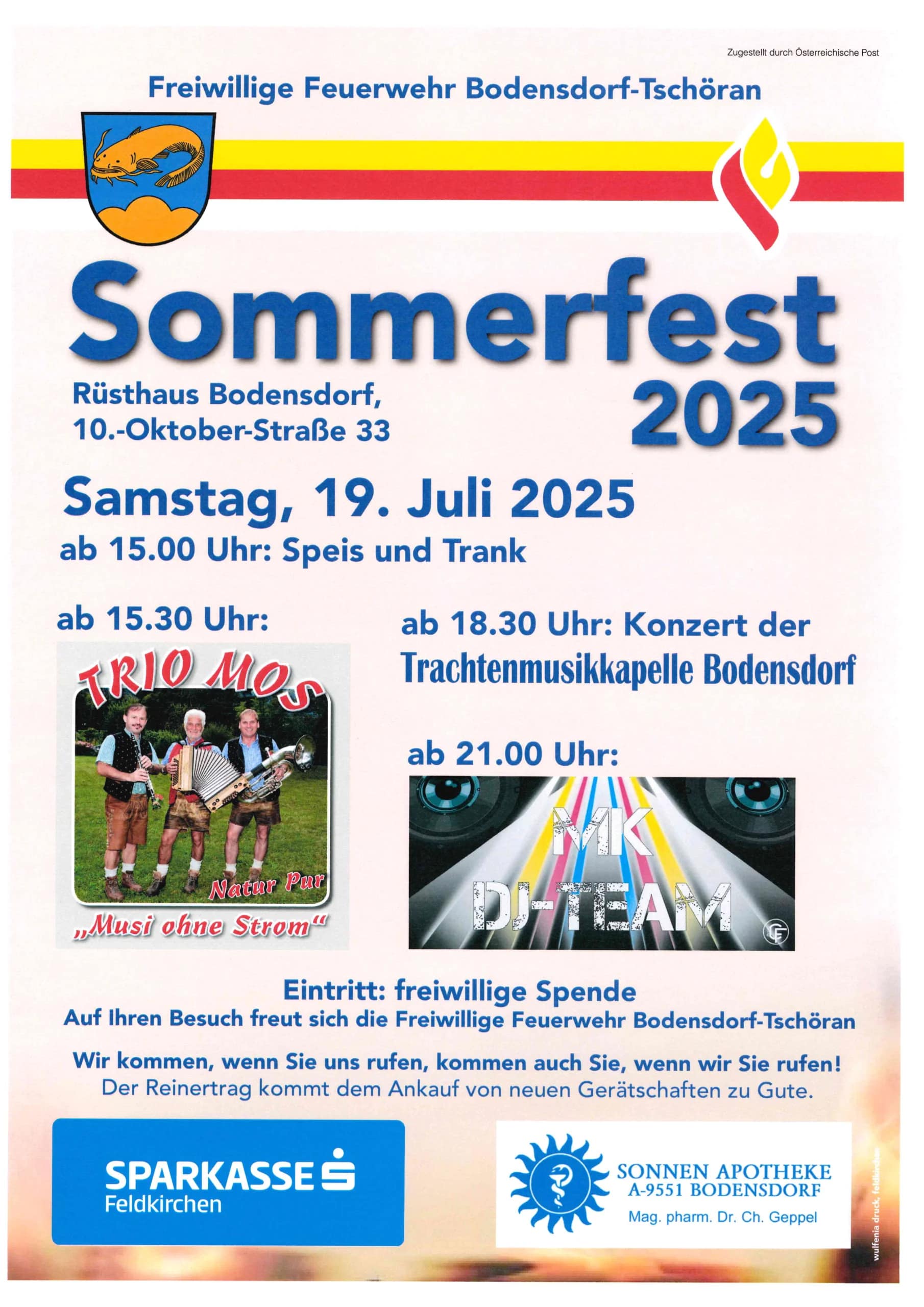 Sommerfest 2025 der FF Bodensdorf im Rüsthaus Bodensdorf, 10.-Oktober-Straße 33