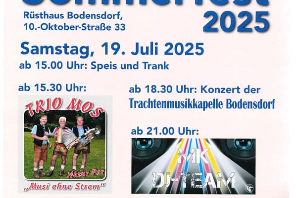Sommerfest 2025 der FF Bodensdorf im Rüsthaus Bodensdorf, 10.-Oktober-Straße 33